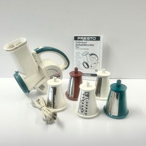 Presto Professional Salad Shooter Plus Electric Slicer Shredder with Manual